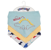 3PK Dino Bandana Bib